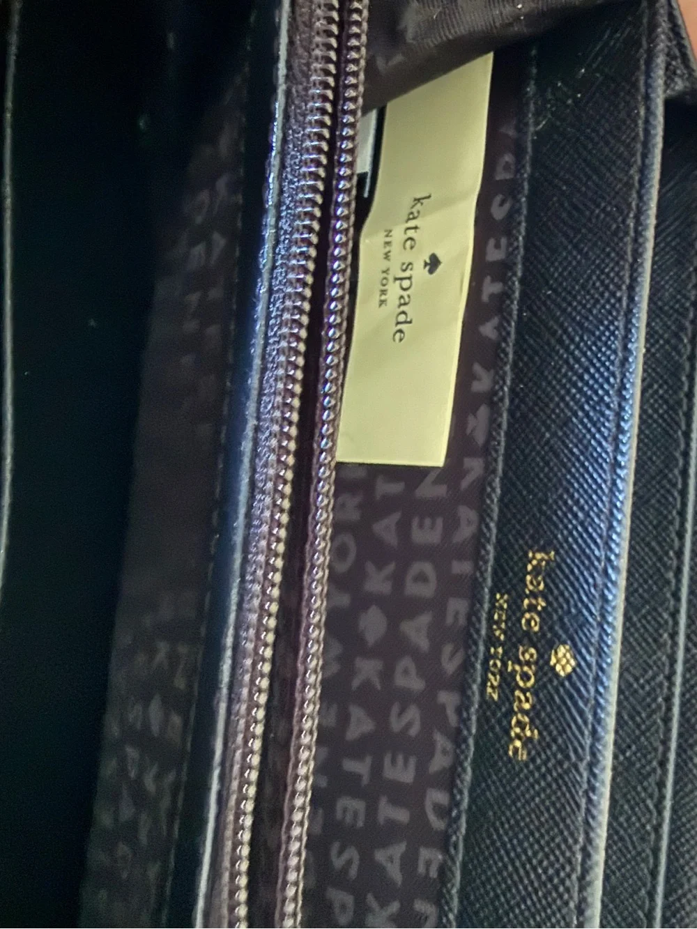 KATE SPADE New York Alyse Plum Wilson Road Embellished Bag with Wallet